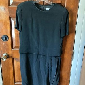Black Shomi 100%silk dress size 12